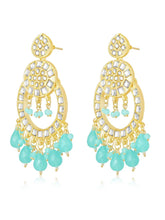 Earrings of Teal Radiance – Vibrant Jewellery by Peora