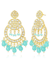 Earrings of Teal Radiance – Vibrant Jewellery by Peora