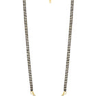 Sparkling CZ Wedding Mangalsutra. A set of sparkling CZ wedding mangalsutra, with earrings, gold colour and cubic zirconia stones.