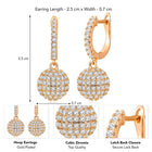 Radiance CZ Drop Earrings by Peora – Dazzling Fashion Jewellery

