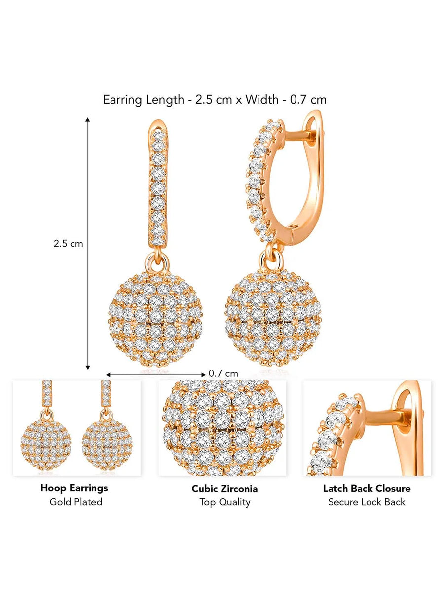 Radiance CZ Drop Earrings by Peora – Dazzling Fashion Jewellery

