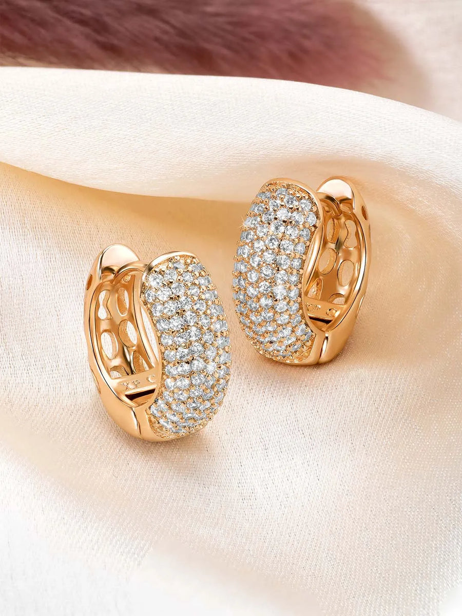 CZ Hoop Earrings by Peora – Stylish Fashion Jewellery

