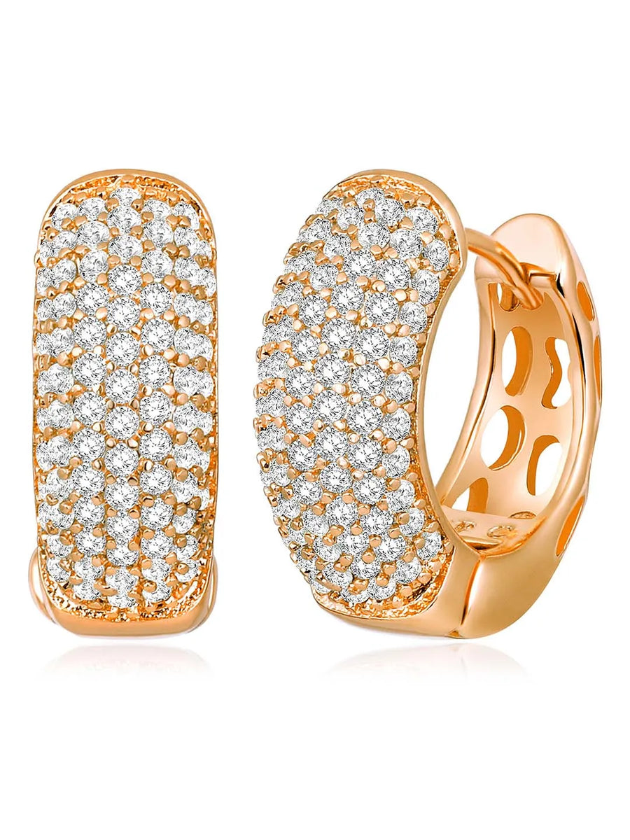 CZ Hoop Earrings by Peora – Stylish Fashion Jewellery

