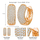 CZ Hoop Earrings by Peora – Stylish Fashion Jewellery

