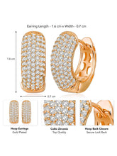 CZ Hoop Earrings by Peora – Stylish Fashion Jewellery

