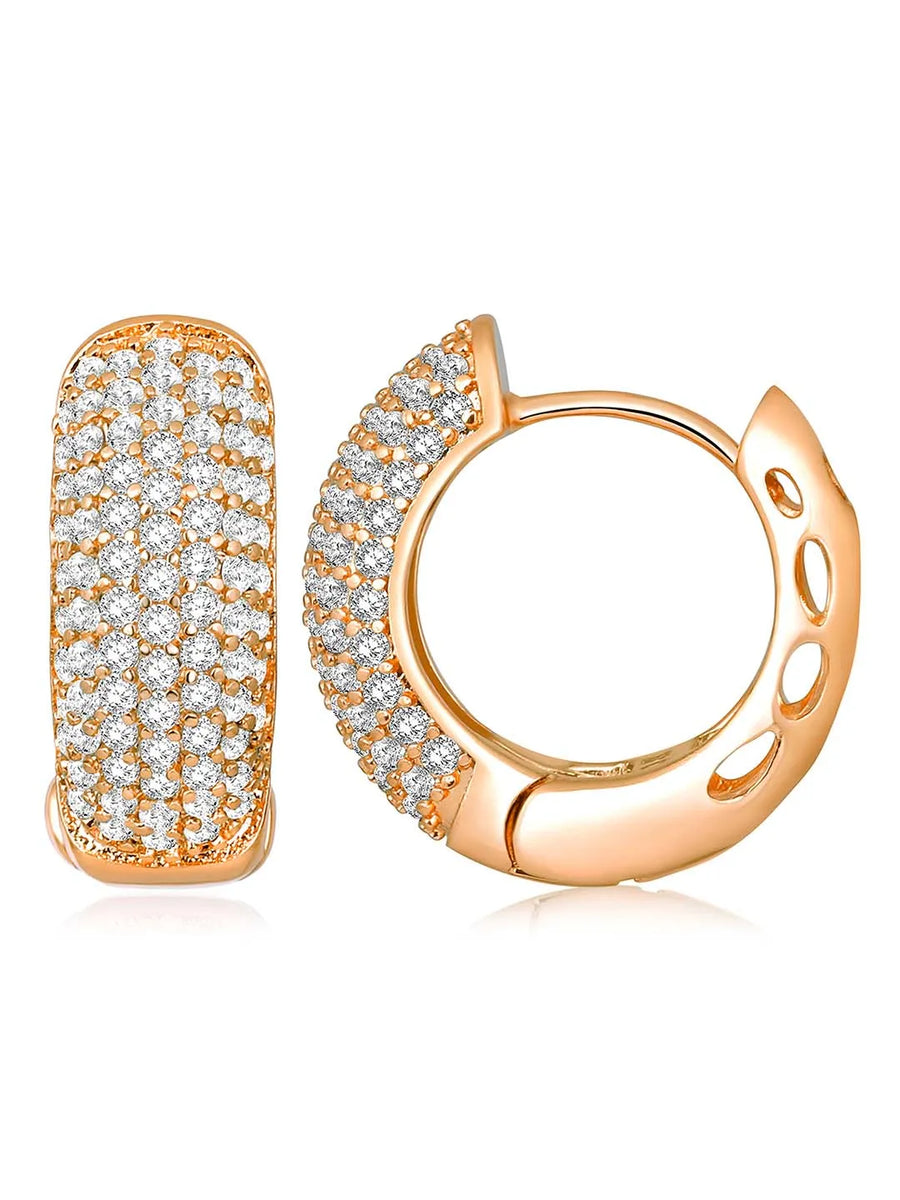 CZ Hoop Earrings by Peora – Stylish Fashion Jewellery


