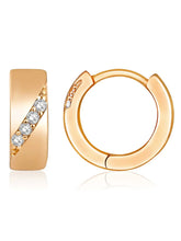 Gilded Grace CZ Hoops by Peora – Luxurious Fashion Jewellery

