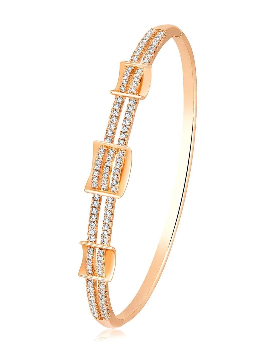 Glistening Grace CZ Kada by Peora – Elegant Fashion Jewellery