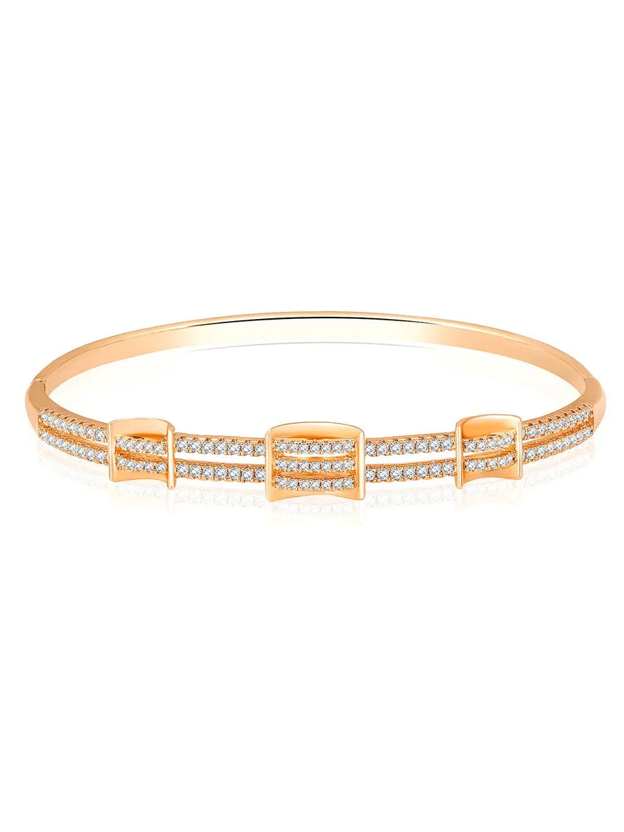 Glistening Grace CZ Kada by Peora – Elegant Fashion Jewellery