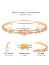 Glistening Grace CZ Kada by Peora – Elegant Fashion Jewellery