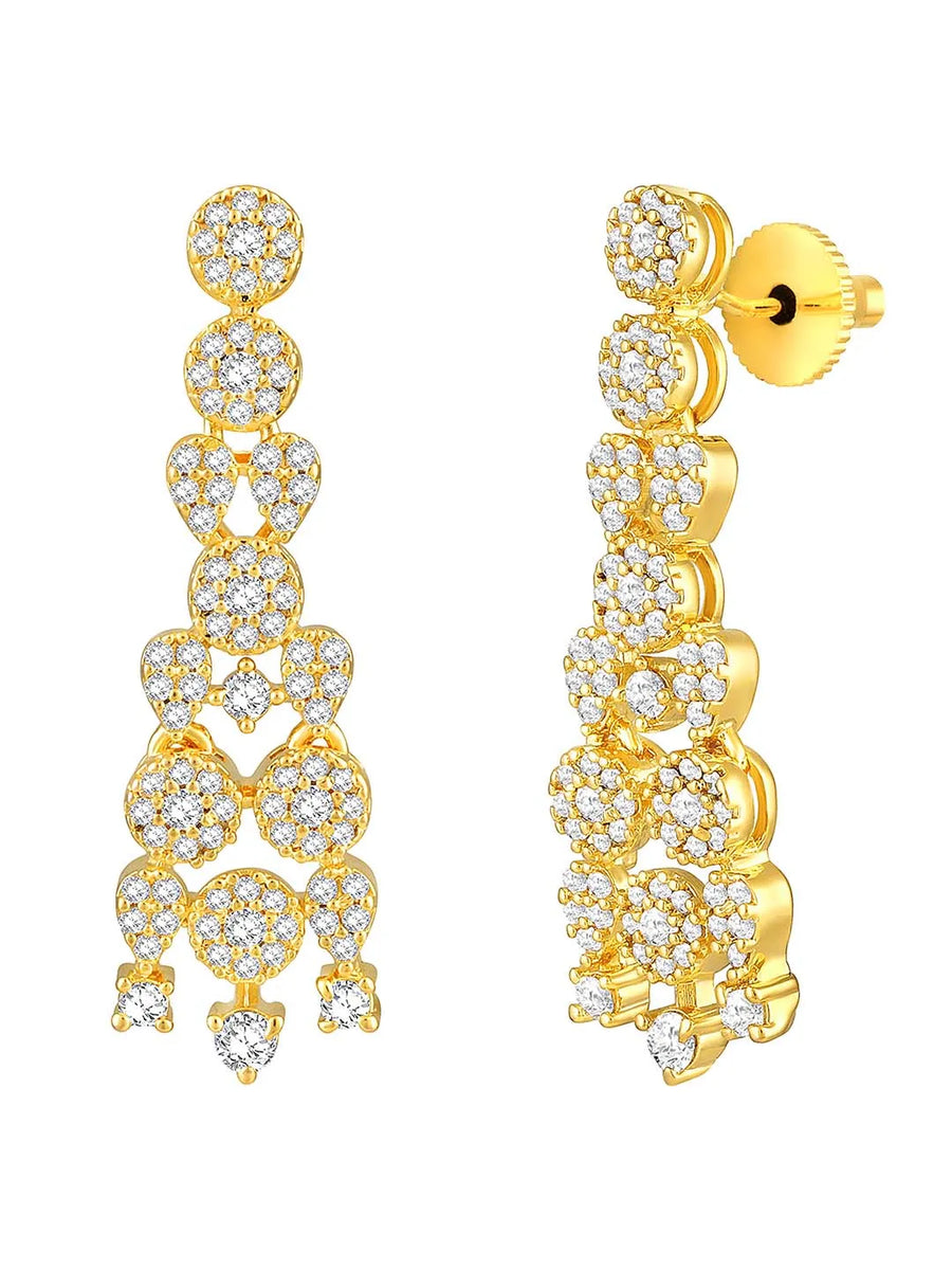 Grace CZ Necklace Set – Elegant Cubic Zirconia Jewellery by Peora
