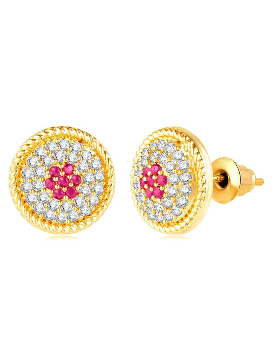Orbs CZ Stud Earrings – Sparkling Jewellery by Peora