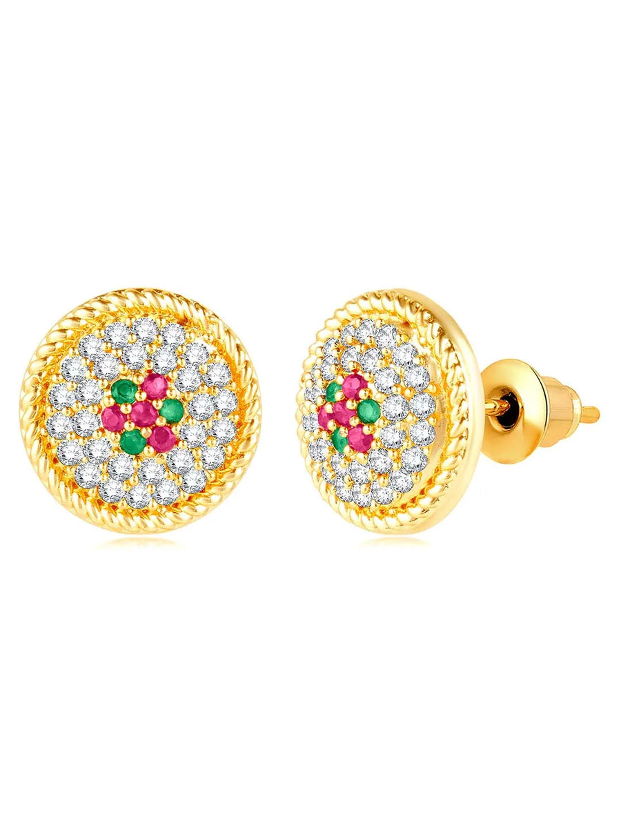 Orbs CZ Stud Earrings – Sparkling Jewellery by Peora