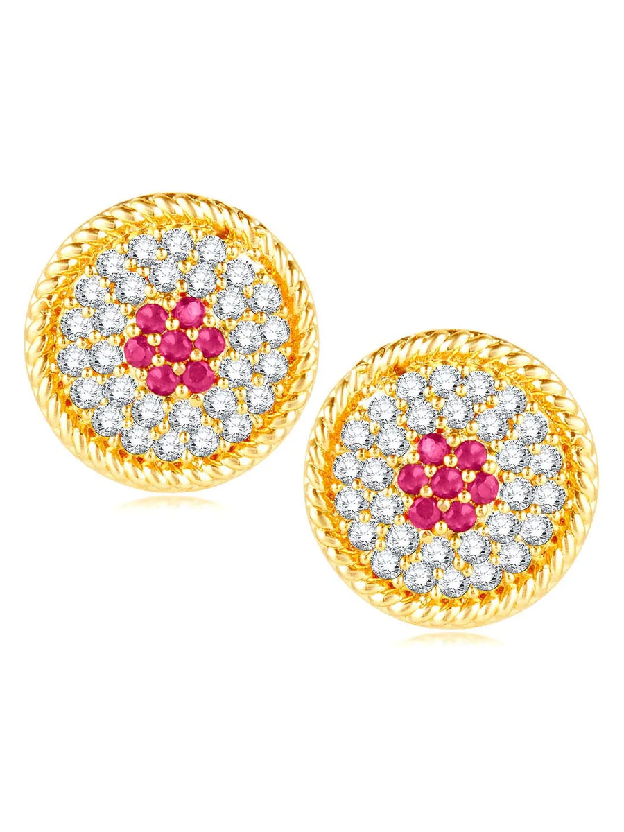 Orbs CZ Stud Earrings – Sparkling Jewellery by Peora
