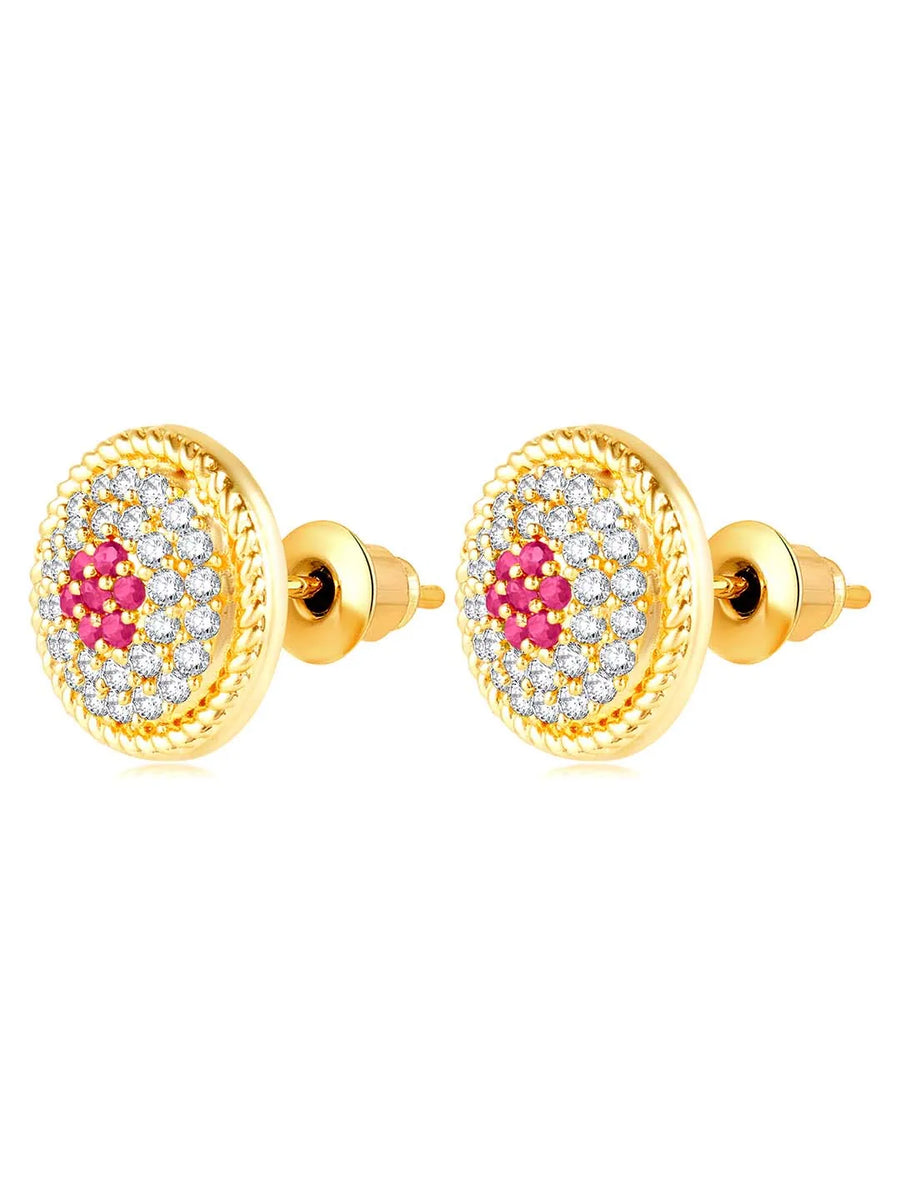 Orbs CZ Stud Earrings – Sparkling Jewellery by Peora