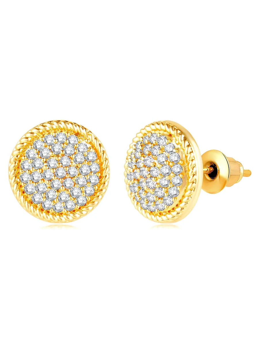 Orbs CZ Stud Earrings – Sparkling Jewellery by Peora