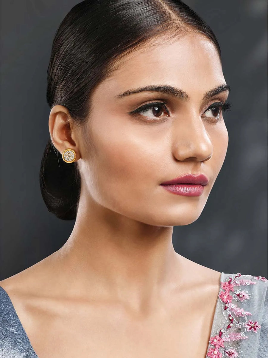 Orbs CZ Stud Earrings – Sparkling Jewellery by Peora