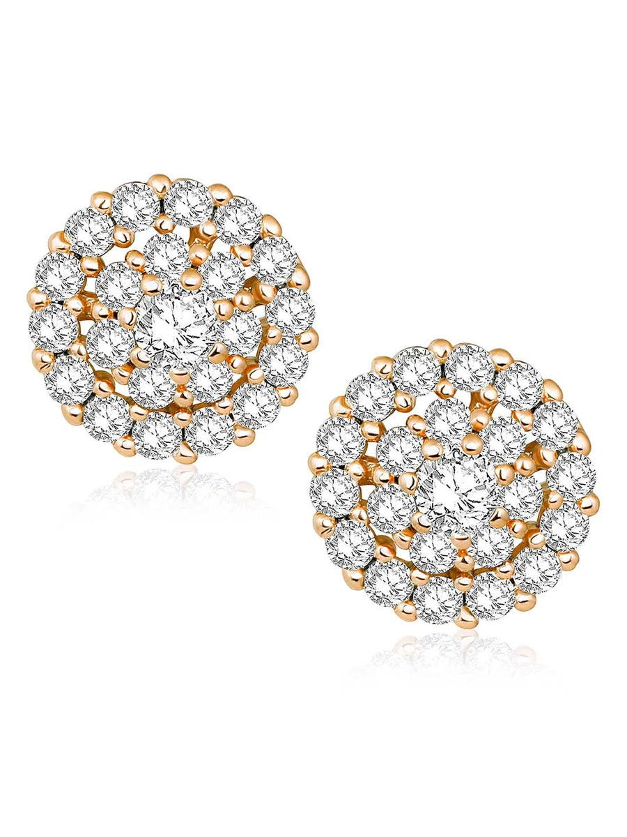 Shine CZ Stud Earrings by Peora – Elegant Fashion Jewellery


