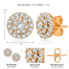 Shine CZ Stud Earrings by Peora – Elegant Fashion Jewellery


