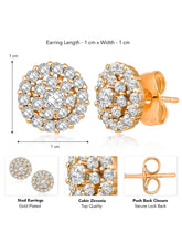 Shine CZ Stud Earrings by Peora – Elegant Fashion Jewellery

