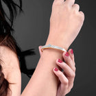 Luster CZ Kada – Sparkling Cubic Zirconia Kada for Women | Peora