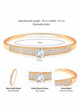 Luster CZ Kada – Sparkling Cubic Zirconia Kada for Women | Peora