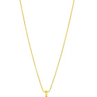 Elegant CZ Round Pendant Orbit Set. Gold-plated pendant necklace and a pair of earrings with a round pendant & CZ stones.