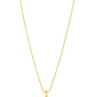 Elegant CZ Round Pendant Orbit Set. Gold-plated pendant necklace and a pair of earrings with a round pendant & CZ stones.
