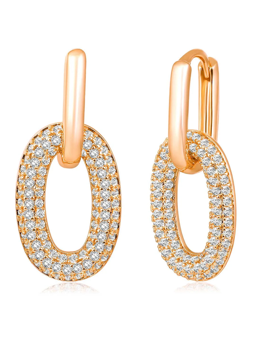 Drop CZ Earrings – Sparkling Cubic Zirconia Jewellery for Women | Peora