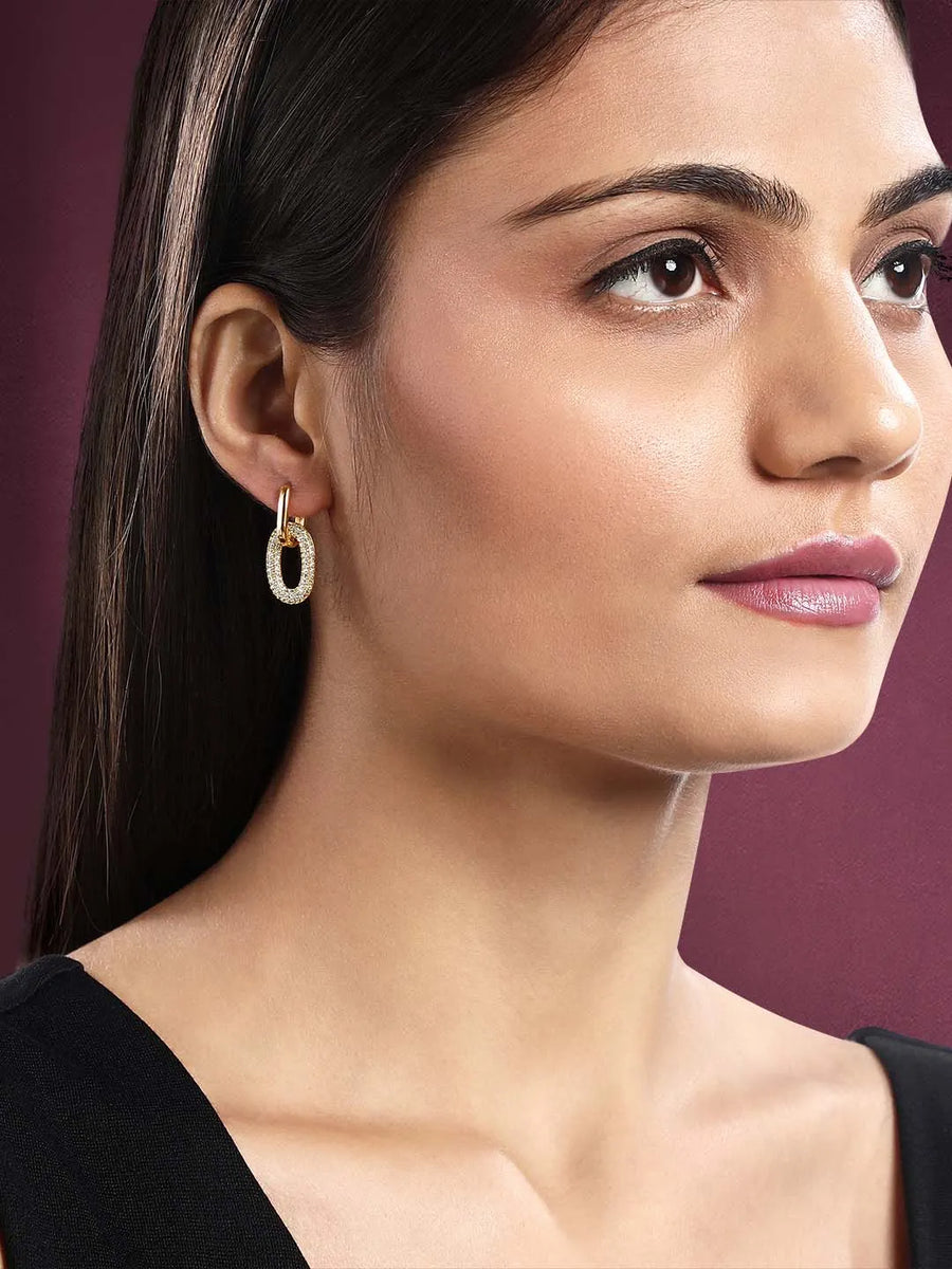 Drop CZ Earrings – Sparkling Cubic Zirconia Jewellery for Women | Peora