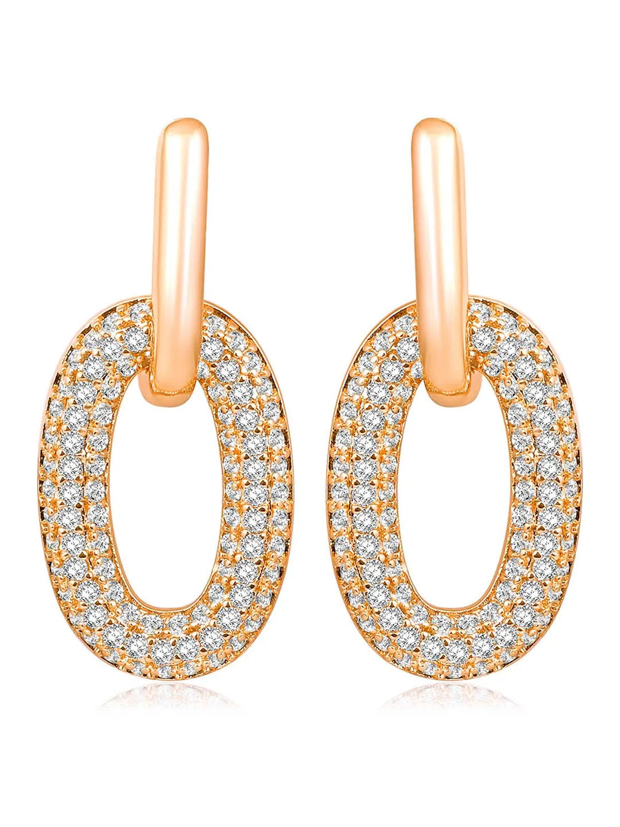 Drop CZ Earrings – Sparkling Cubic Zirconia Jewellery for Women | Peora