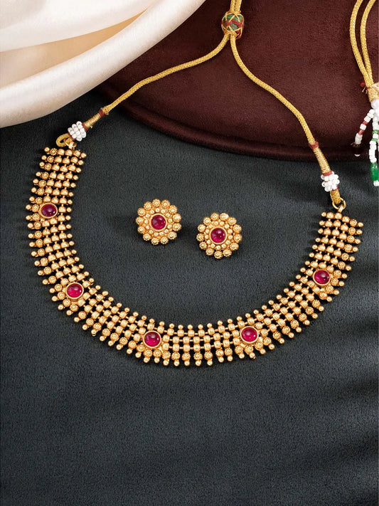 Short Necklace Set by Peora | Graceful Fashion Jewellery for Women

