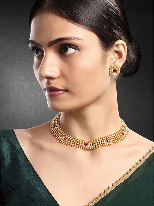 Short Necklace Set by Peora | Graceful Fashion Jewellery for Women

