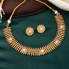 Radiant Glimmer Short Necklace Set - White