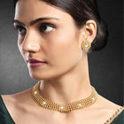 Radiant Glimmer Short Necklace Set - White