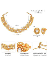 Radiant Glimmer Short Necklace Set - White