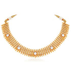 Radiant Glimmer Short Necklace Set - White