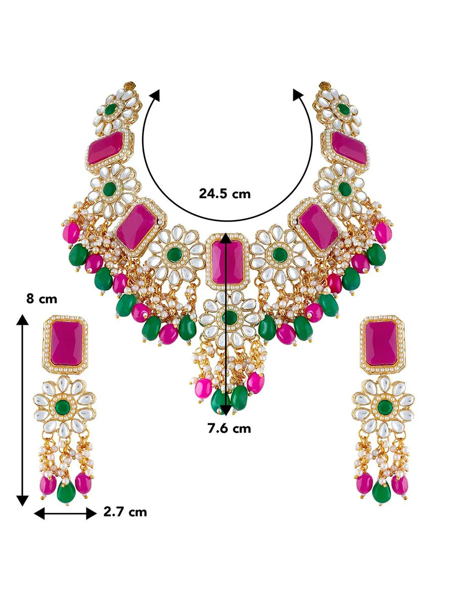 Kundan Necklace Set – Regal Fashion Jewellery by Peora


