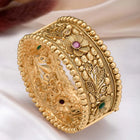 Synthetic Stone Floral Kada by Peora – Stylish Fashion Jewellery

