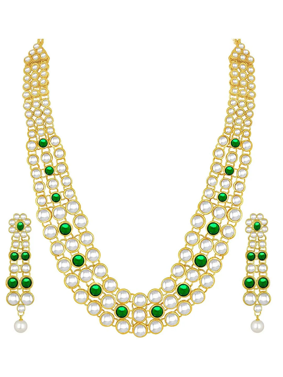 Kundan Necklace Set | Peora Jewellery – Regal Bridal Jewelry