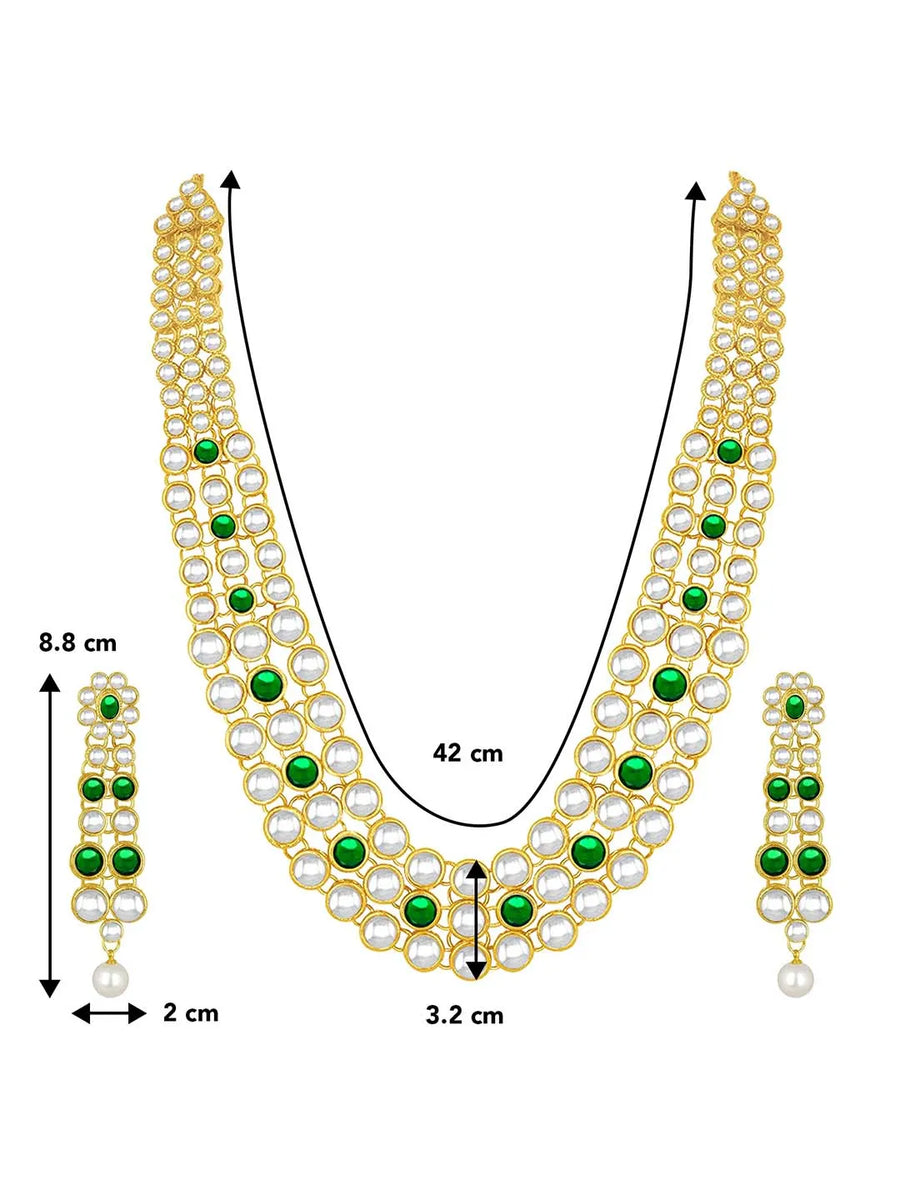 Kundan Necklace Set | Peora Jewellery – Regal Bridal Jewelry