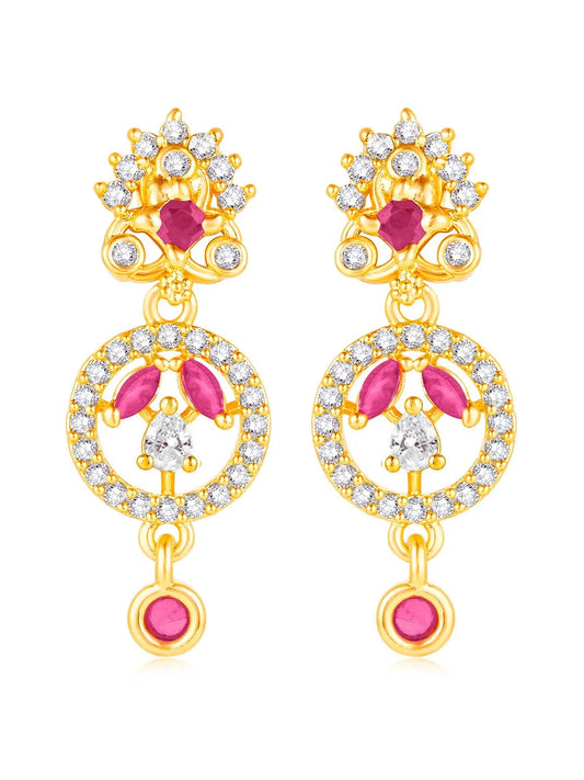Multi Color CZ Earrings | Peora Colourful CZ Jewellery

