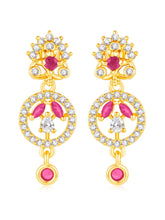 Multi Color CZ Earrings | Peora Colourful CZ Jewellery


