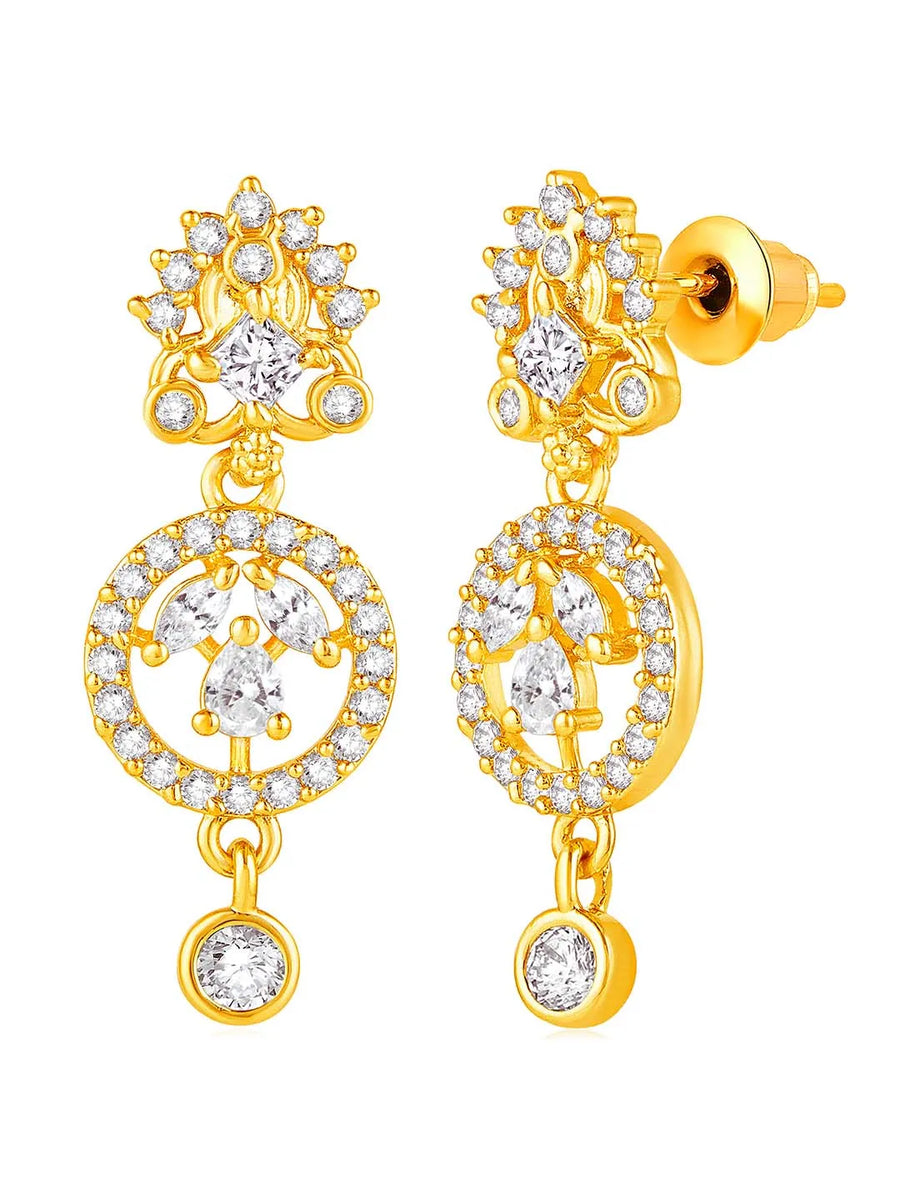 Multi Color CZ Earrings | Peora Colourful CZ Jewellery

