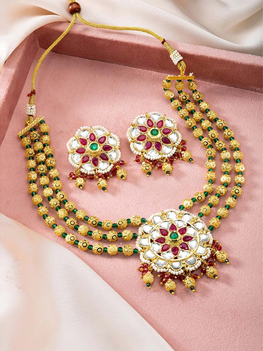 Colorful Necklace Set by Peora | Bright & Bold Fashion Jewellery

