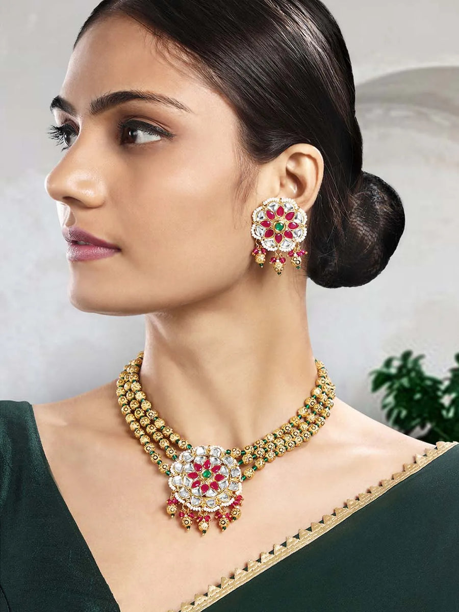 Colorful Necklace Set by Peora | Bright & Bold Fashion Jewellery

