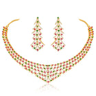 Divinity CZ Necklace Set – Graceful CZ Stone Jewellery by Peora
