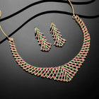 Divinity CZ Necklace Set – Graceful CZ Stone Jewellery by Peora
