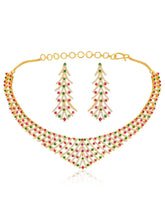 Divinity CZ Necklace Set – Graceful CZ Stone Jewellery by Peora
