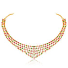 Divinity CZ Necklace Set – Graceful CZ Stone Jewellery by Peora
